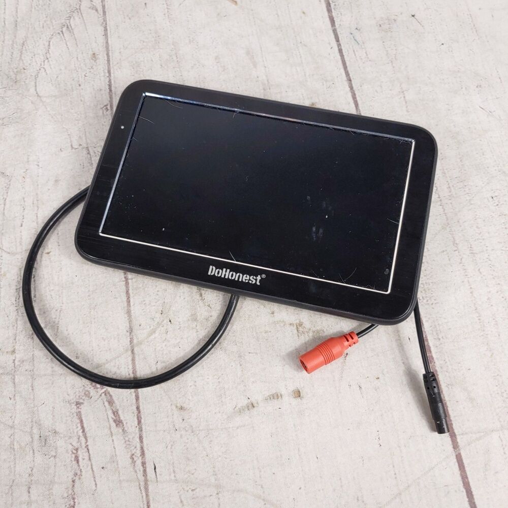 CRACKED SCREEN - DoHonest V9 Backup Camera Monitor Display LCD Video 12V TESTED